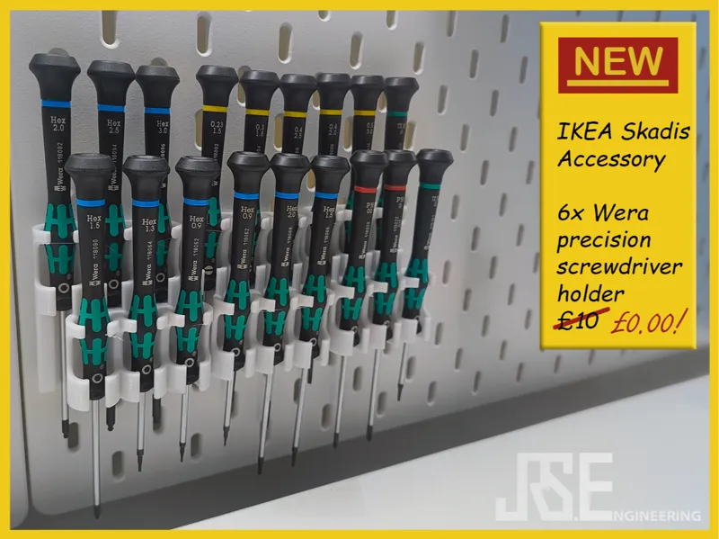 Ikea Skadis 6 Wera Kraftfrom precision screwdriver