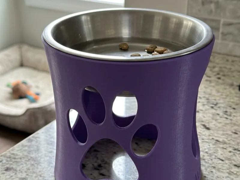 Elevated Pet Bowl Stand (Customizable Name)