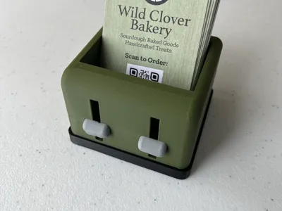 Toaster Vertical Business Card Holder