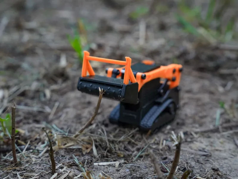 1/64 Scale Skidsteer Forestry Mulcher