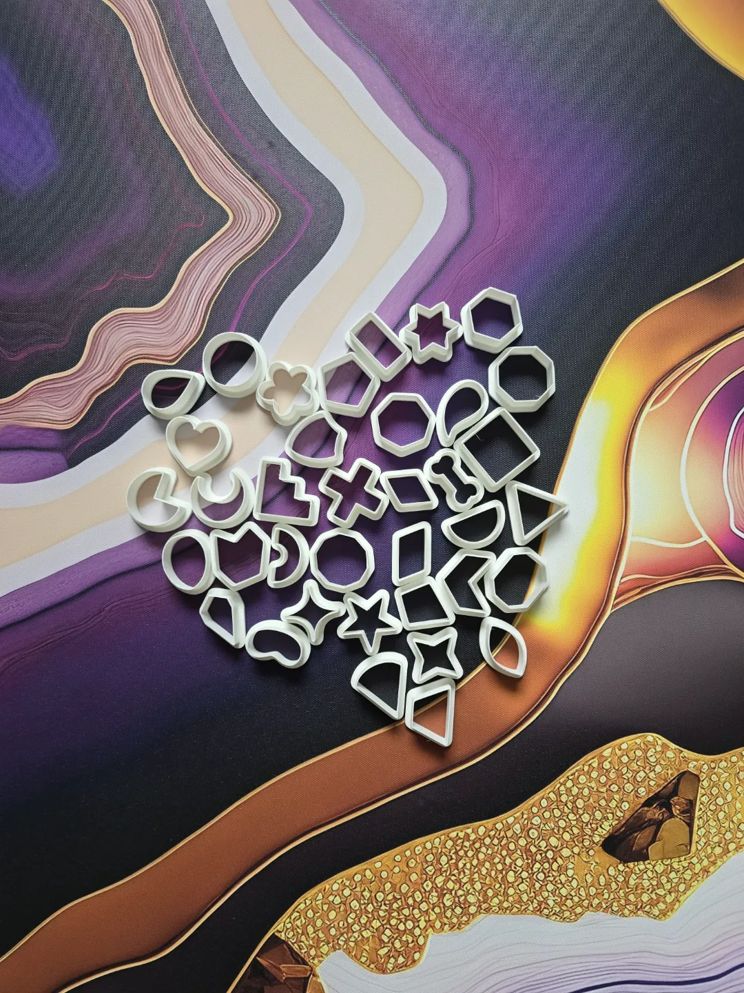 Polymer Clay Cutter Mold Shape Earring Imprint view 3