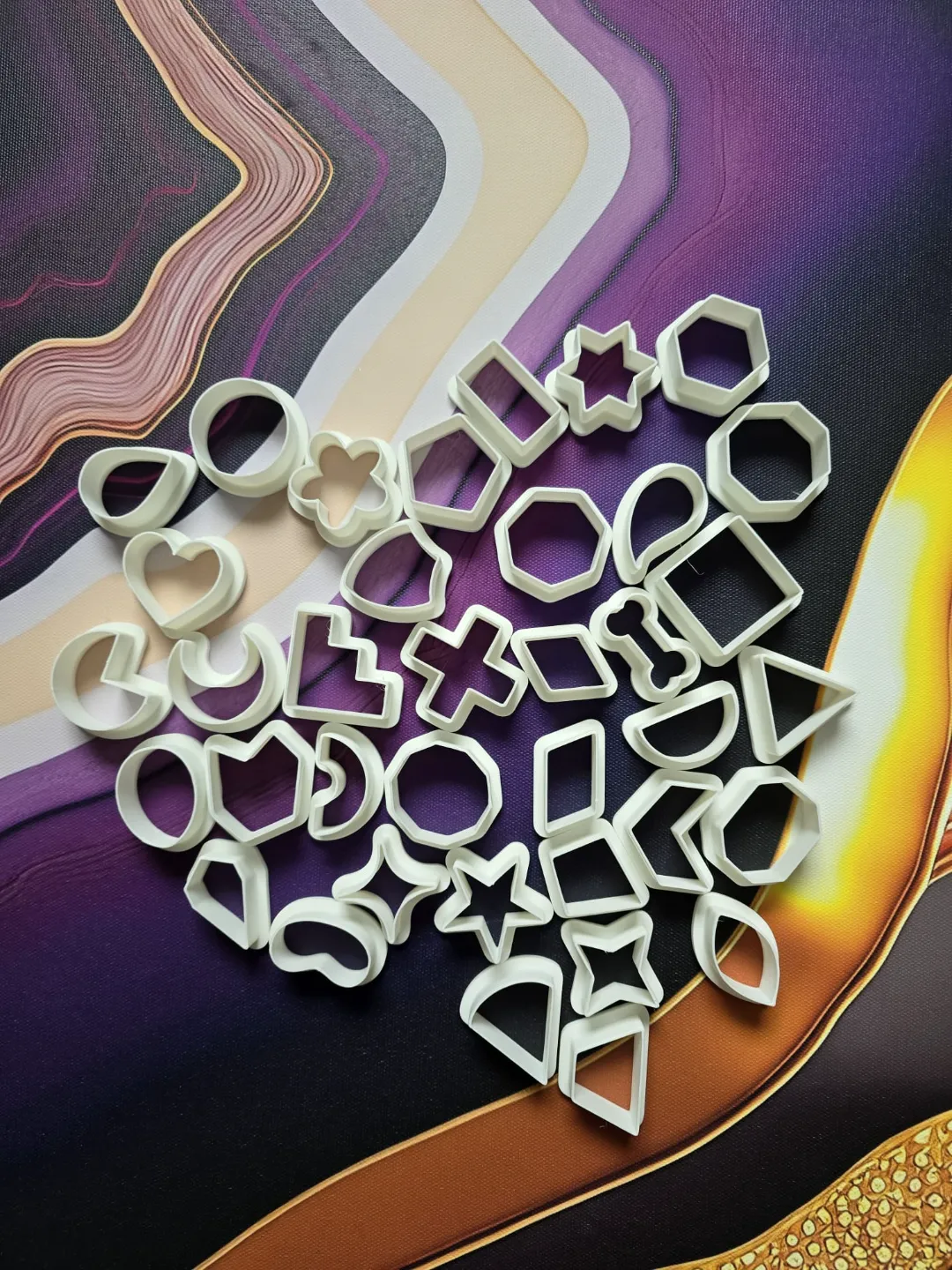 Polymer Clay Cutter Mold Shape Earring Imprint view 4