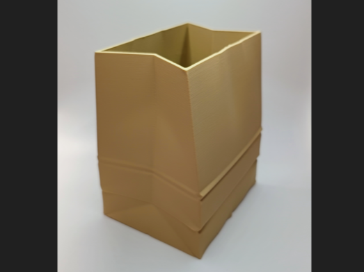Papiertuete als dekorativer Designbehaelter V2