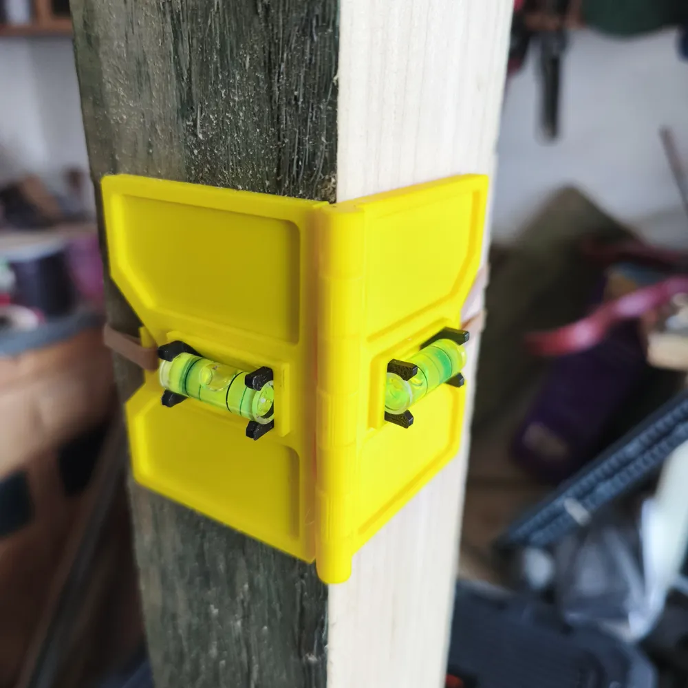 Garden Post Level - 2 Axis Spirit Level - Free 3D Print Model - MakerWorld