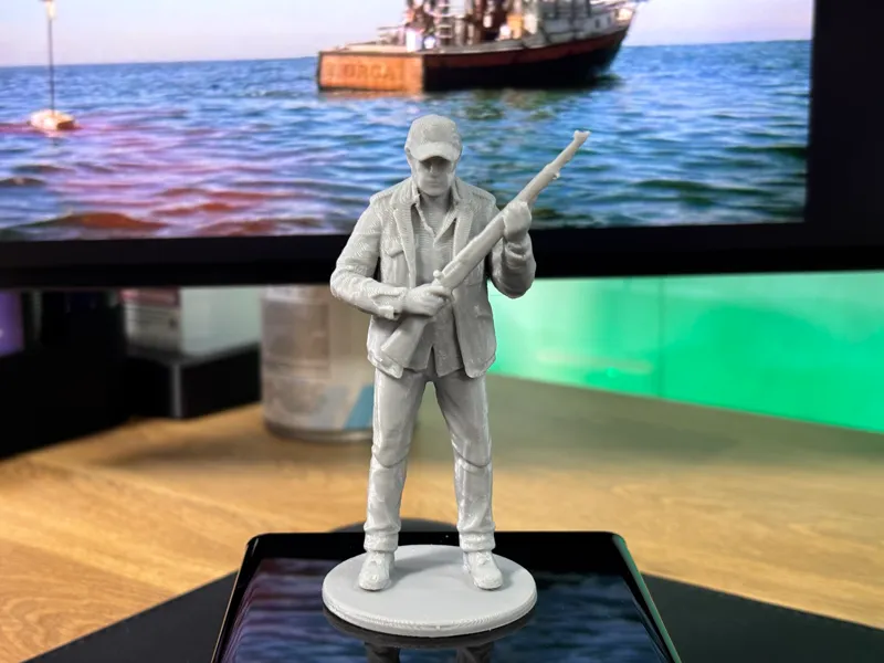 Veteran Shark Hunter with Rifle Figure