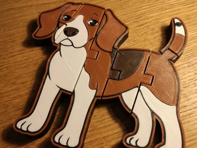 Cute Dog (beagle) keychain