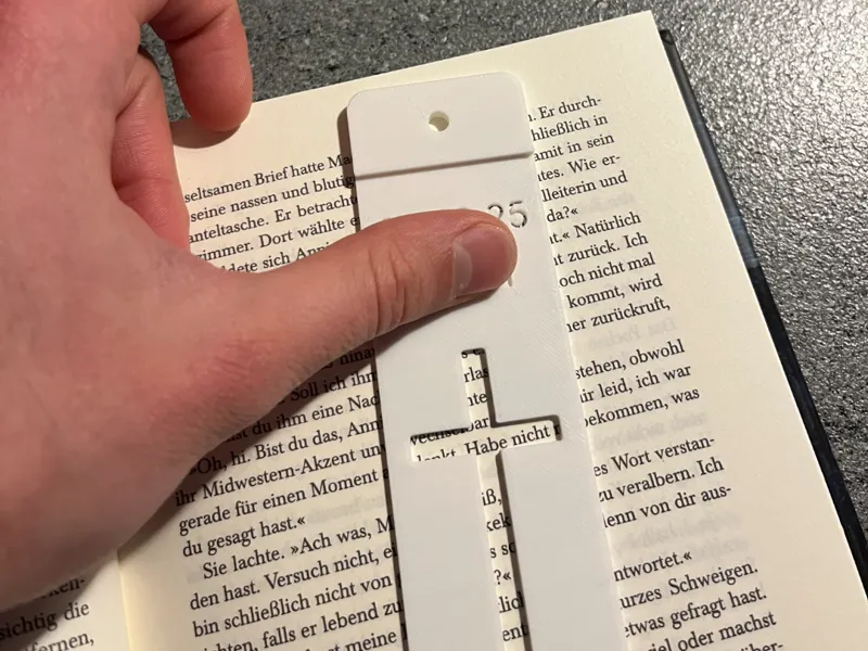 Fast Christmas gift bookmark