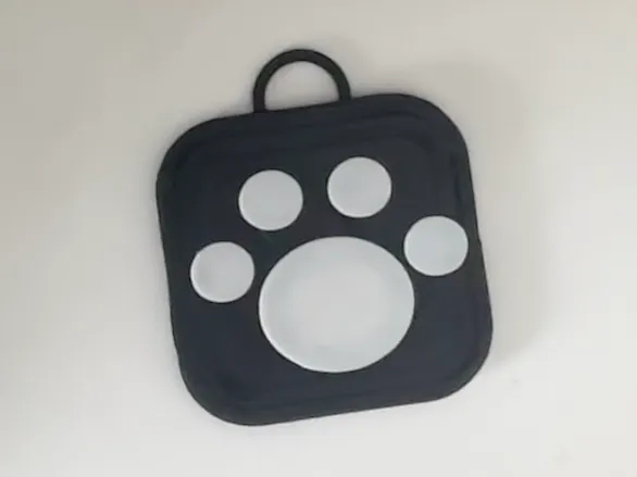 Paw Print Keychain