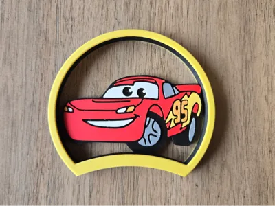 Lightning McQueen Disney ear for 5 magnet headband