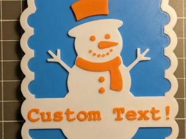 Custom Text Snowflake Ornament