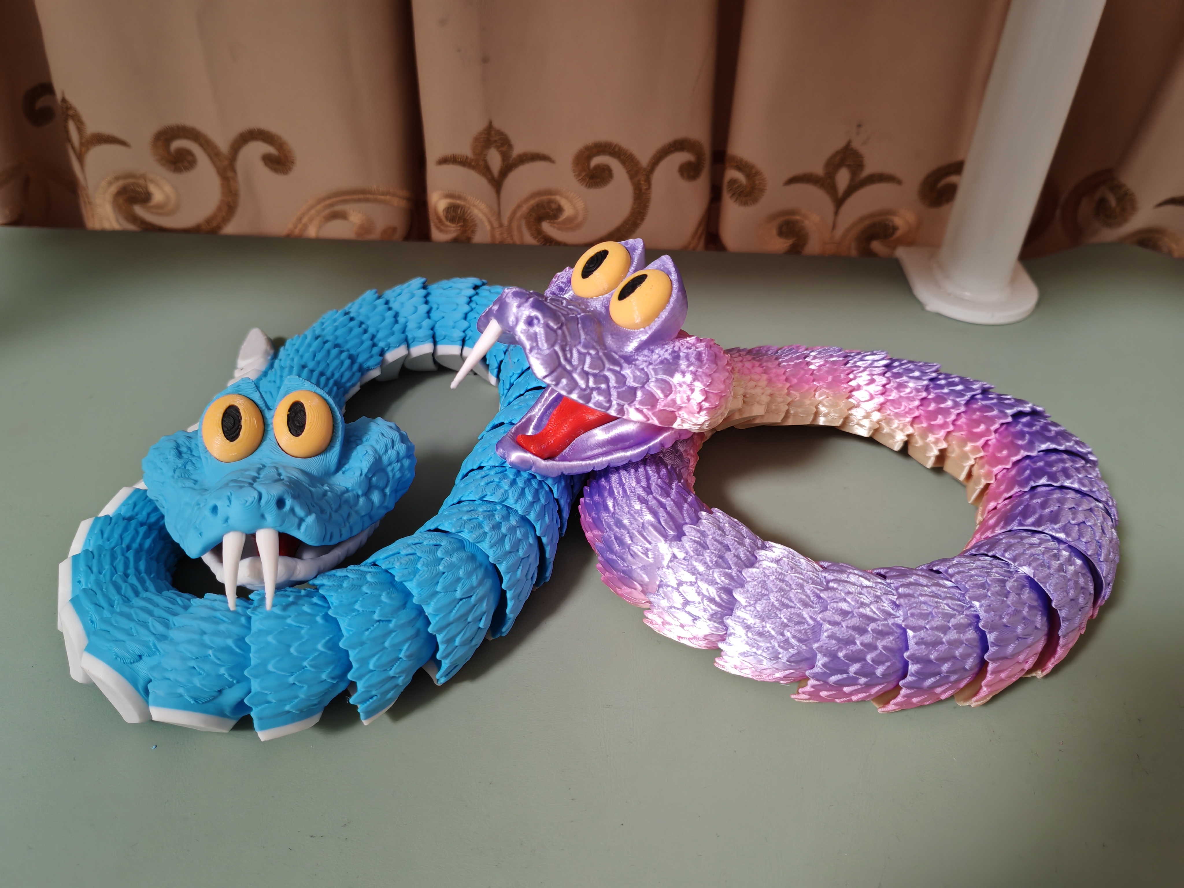 3Dプリント ゲイリー・スネーク、ズートピア（パーツ分割 無限延長版