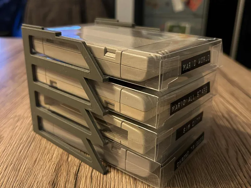 Super Nintendo cartridge rack