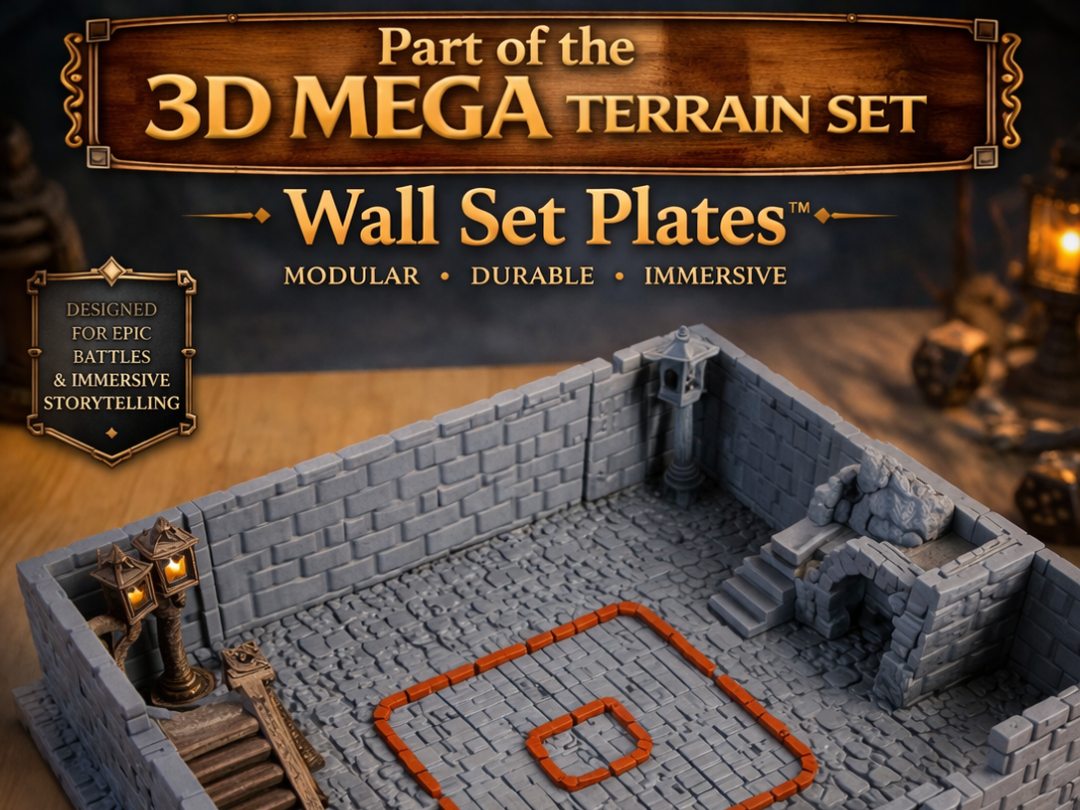 Modular Wall Plates |3D Mega Terrain System