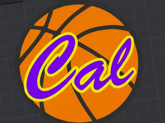 Basketball Charm - Cal