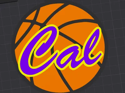 Basketball Charm - Cal