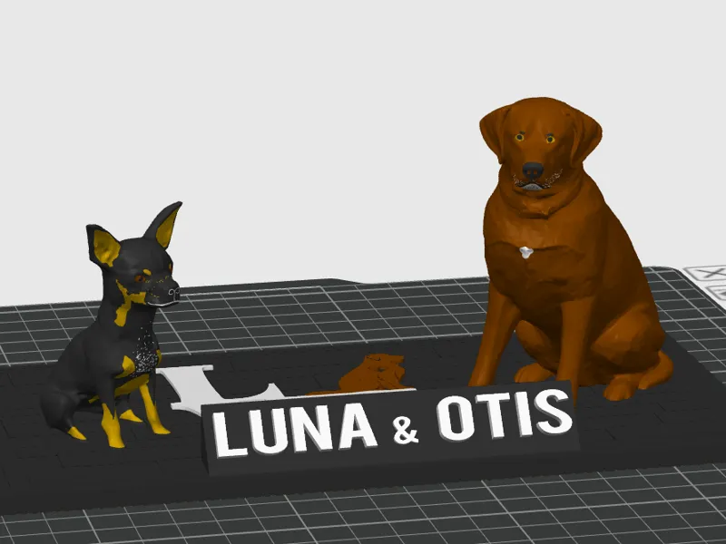 Brownies dogs - Luna and Otis