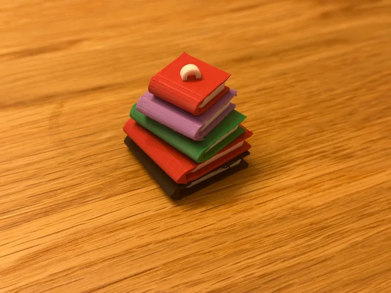 Bookmodel with hanging loop