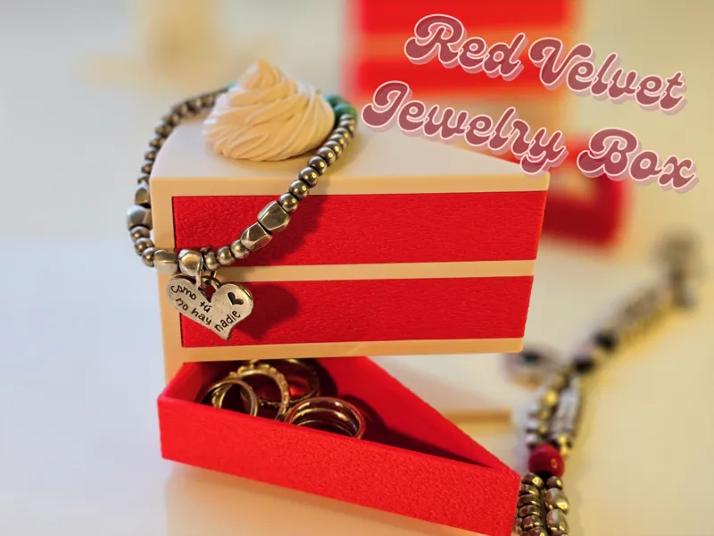 Red Velvet Jewelry Box