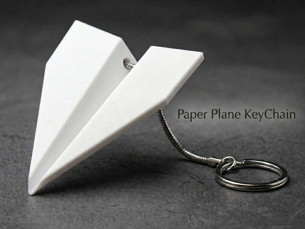 Portachiavi Aeroplanino di Carta - Origami