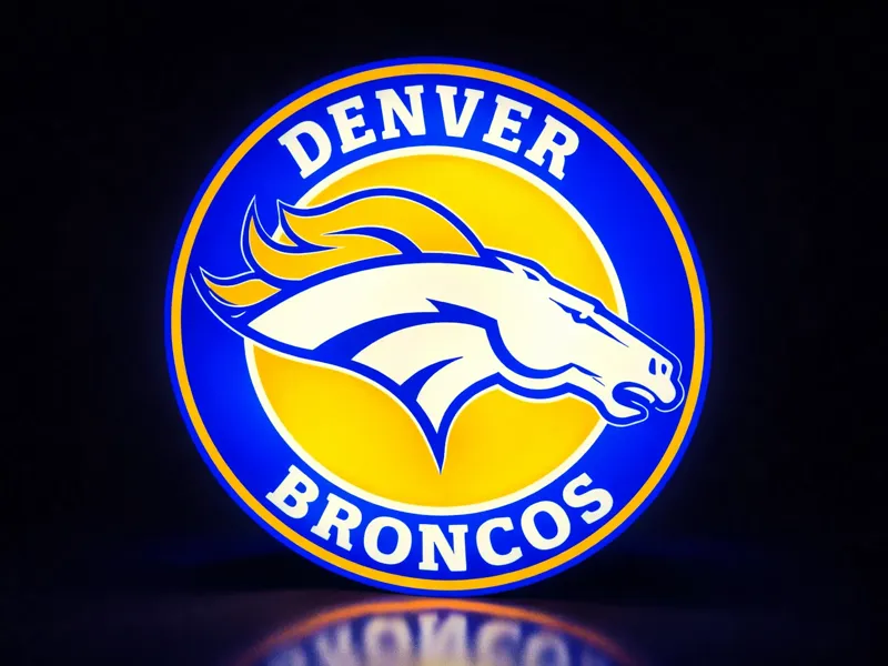 Denver Broncos LED Lightbox – Snap Fit Edition