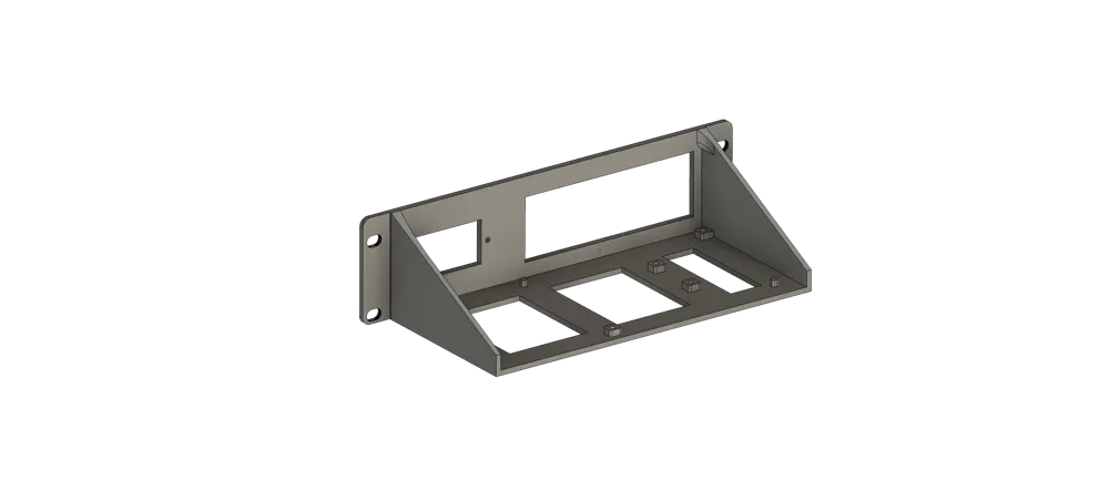 Mini rack 10 pouces - support PSU + switch - Free 3D Print Model ...