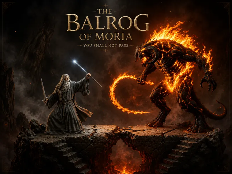 Gandalf  vs Balrog 