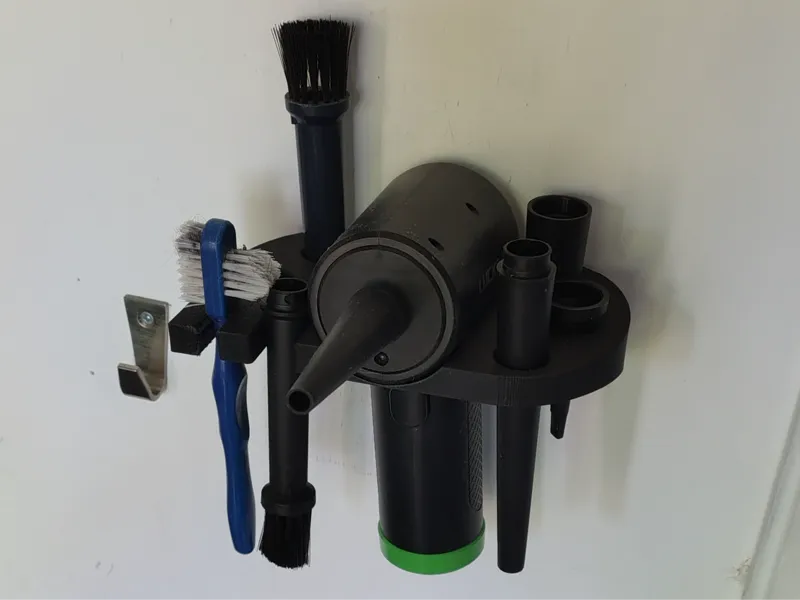 Air duster wall holder