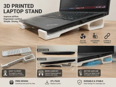 BEST solid cooling laptop stands PLA or PETG
