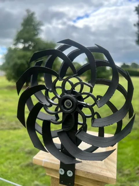 Whirling Wonders: The Dual-Rotor Wind Sculpture view 3
