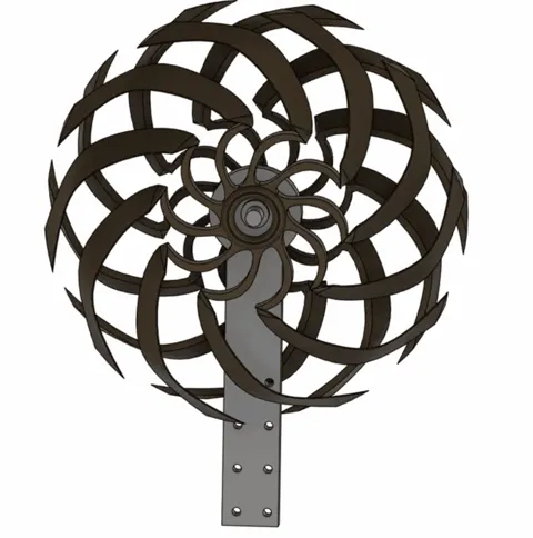 Whirling Wonders: The Dual-Rotor Wind Sculpture view 4