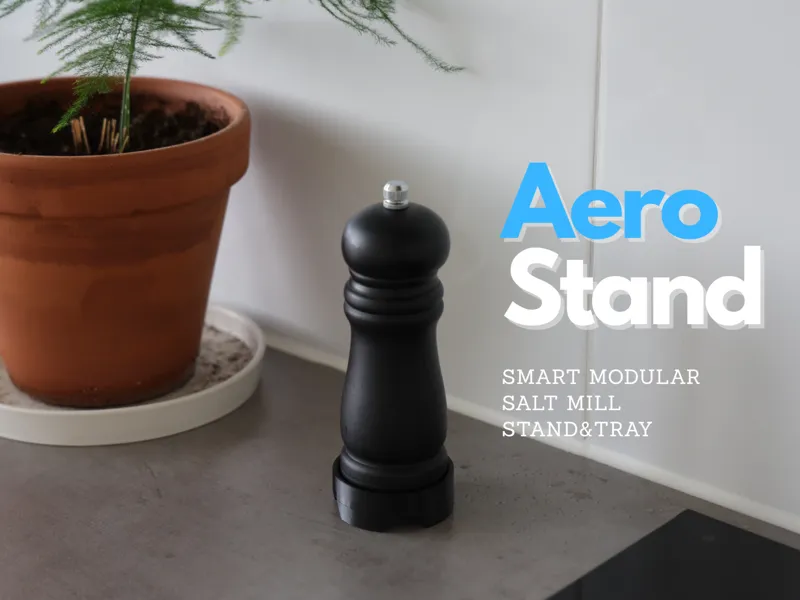 AeroStand – Modular High-Airflow Salt Mill Stand