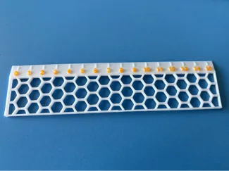 15cm Basic Honeycomb hex ruler
