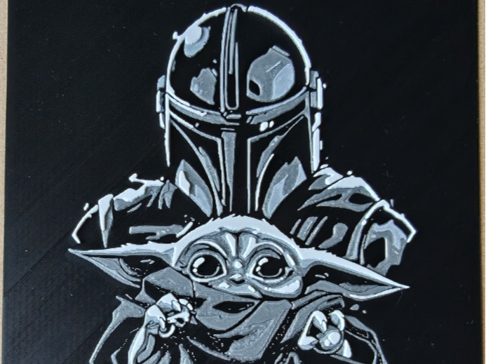 The Mandalorian (deuxième) (HueForge)