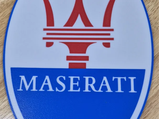 Maserati Logo Plaque