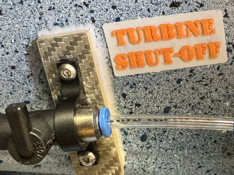 RC Jet Schilder - Beschriftung "Turbine Shut-Off"