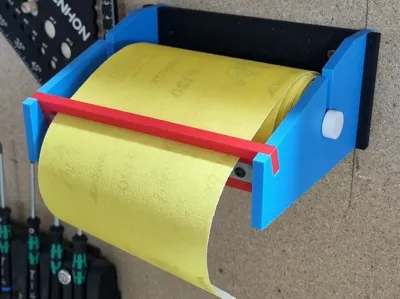Sandpaper roll holder