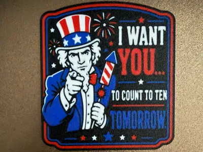 Uncle Sam 4th of July Count to 10