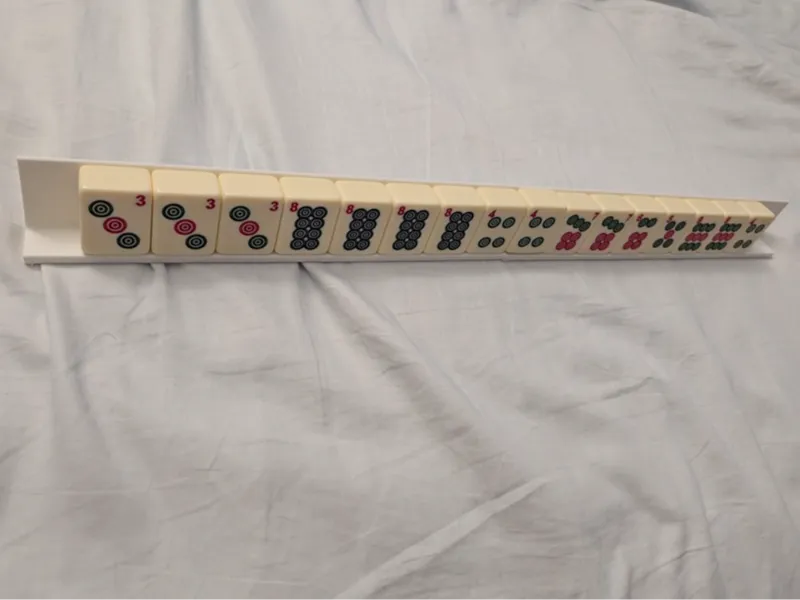 Mahjong Tile Ruler and Rack