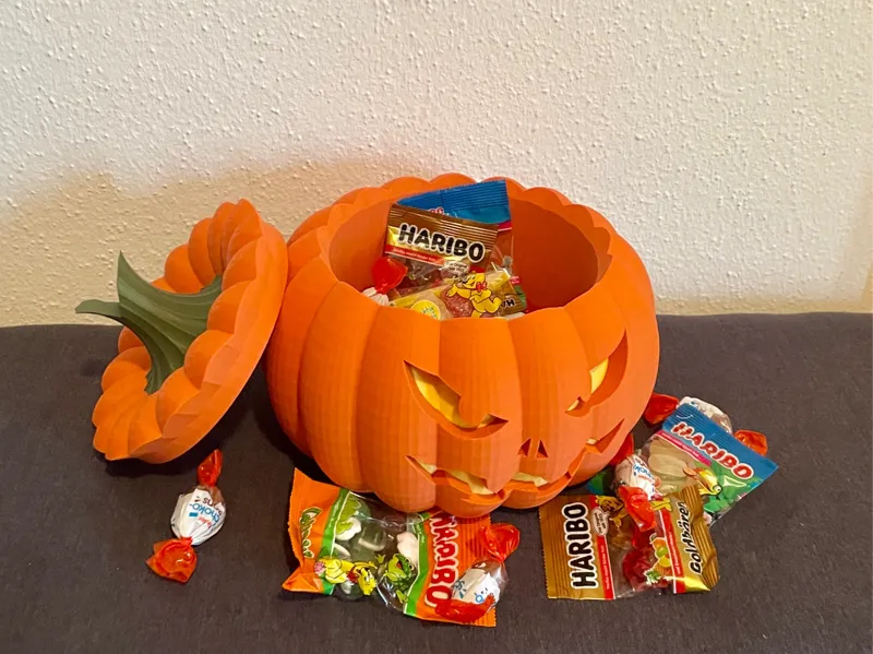 scary XXL Halloween Pumkin (Candy-Box)