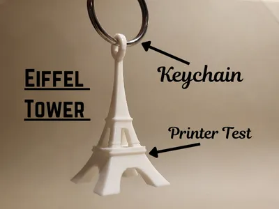 Eiffel Tower Keychain/Printer Test