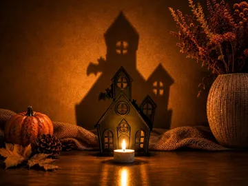 Accesorio de iluminación decorativa: Haunted House Tealight Holder — vista de referencia 4