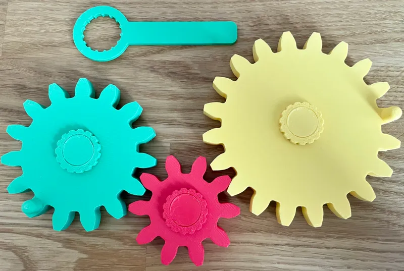 Busy board gears
