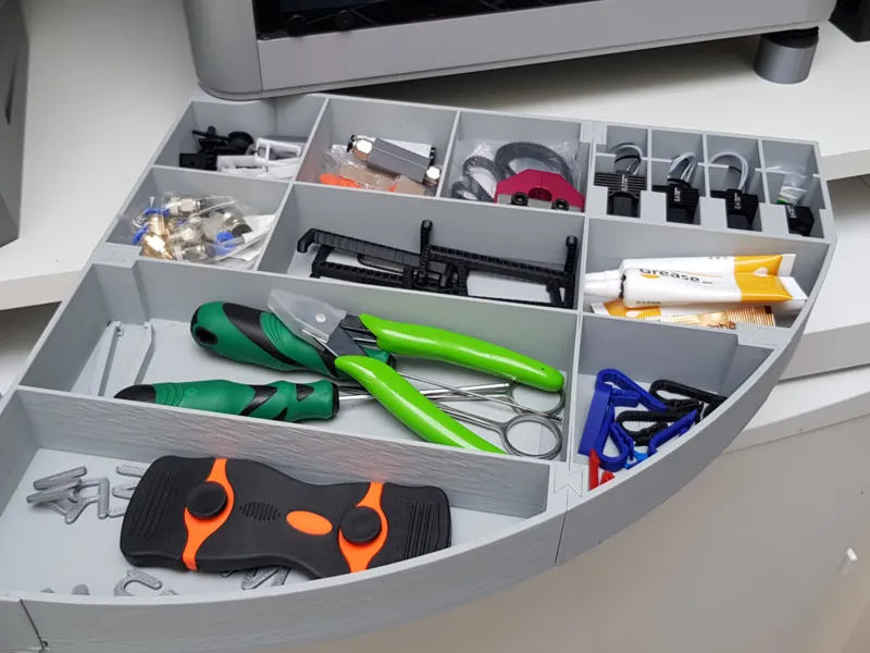 Bambulab X1-P1 rotating drawer (Idee Creality)