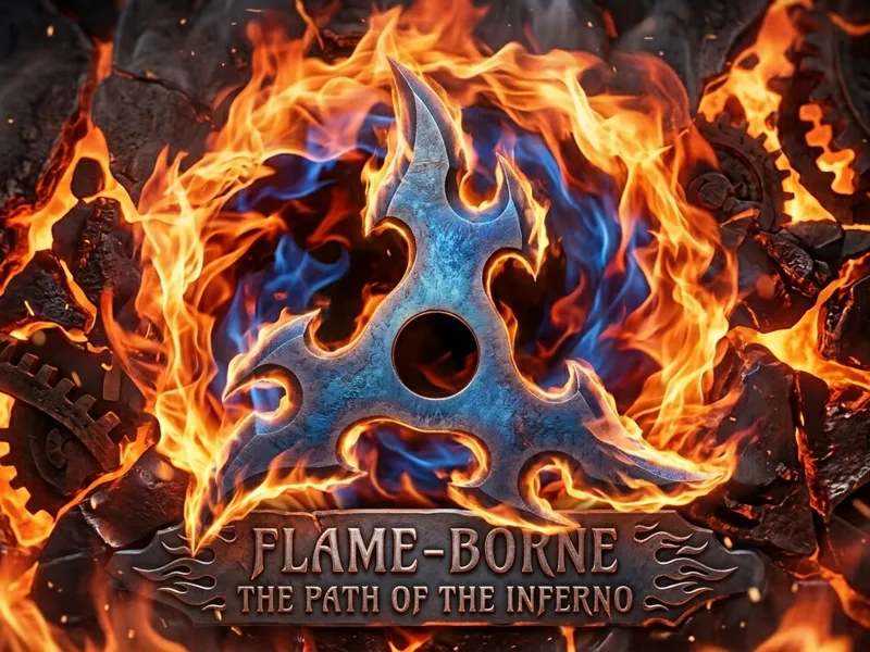 Flame-Borne: Shuriken of Legends Ninja star