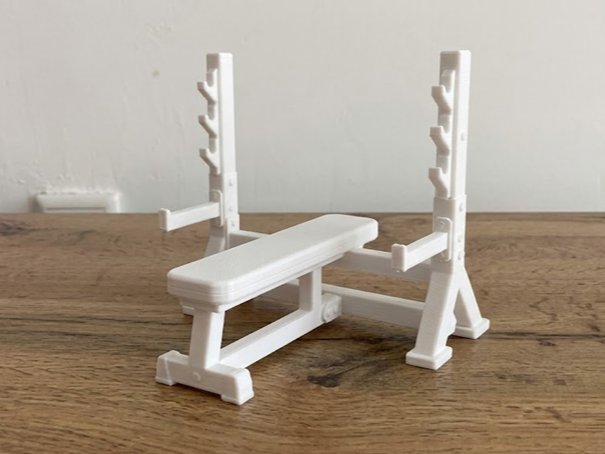 Bench Press Bench with Rack - Decorative Model