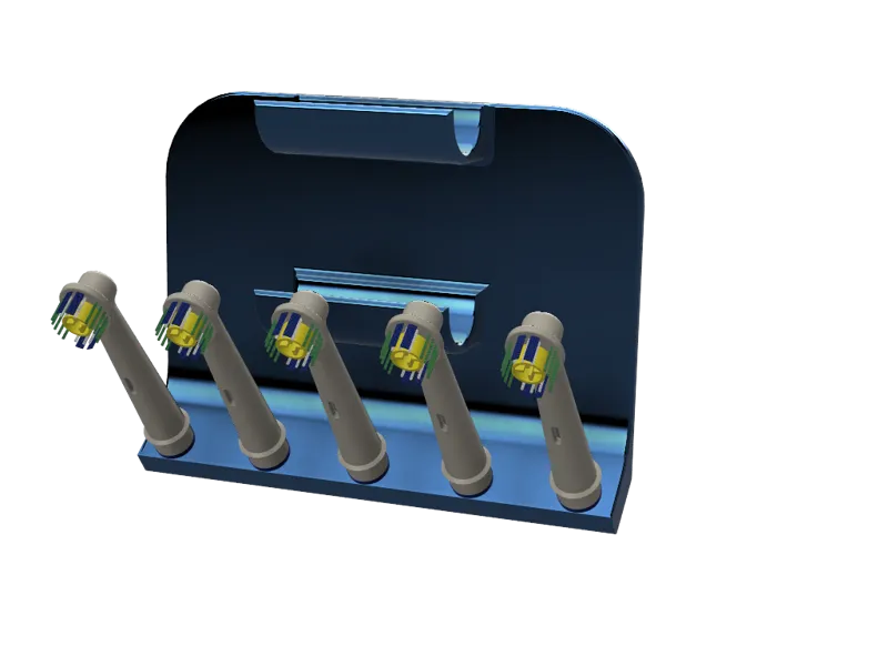 Oral B holder for 5 brushes and 2 apparatus