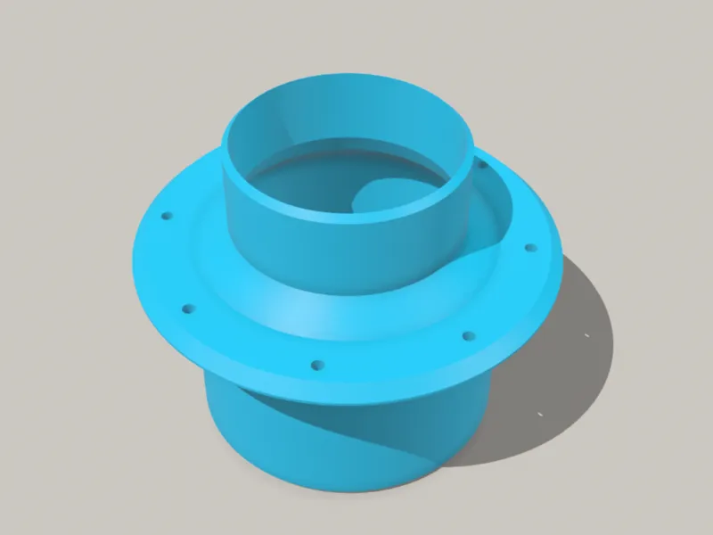 4" (100mm) Hose Thru-Wall Connector