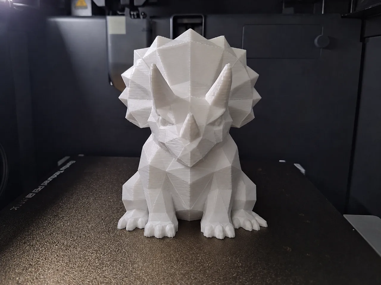 Low Polly Triceratops view 2