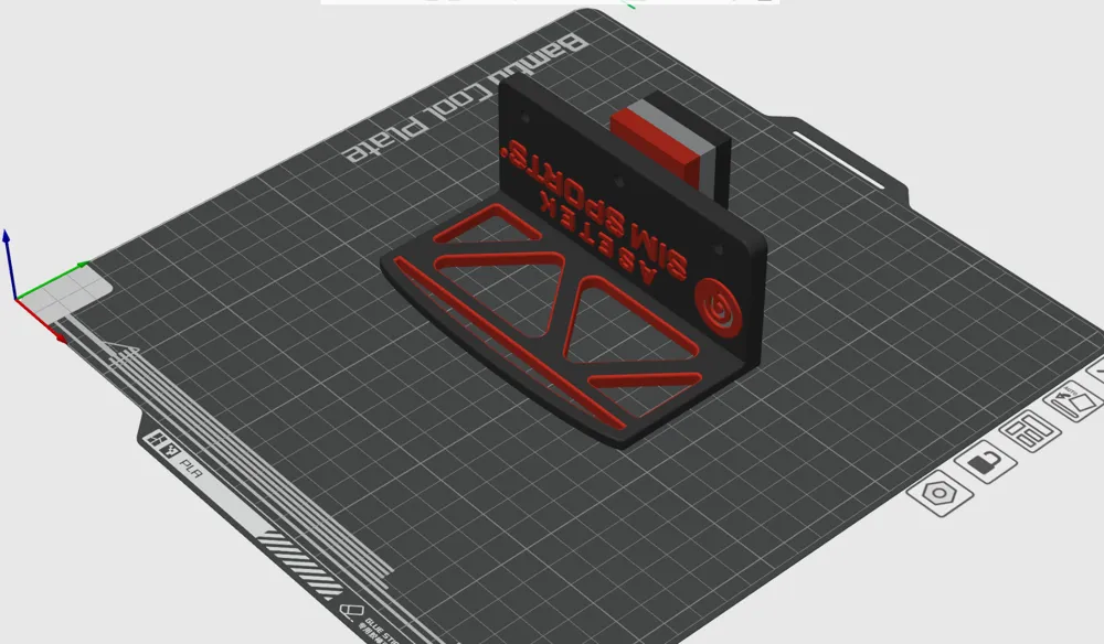 Asetek Throttle Footrest by colininnes1 MakerWorld