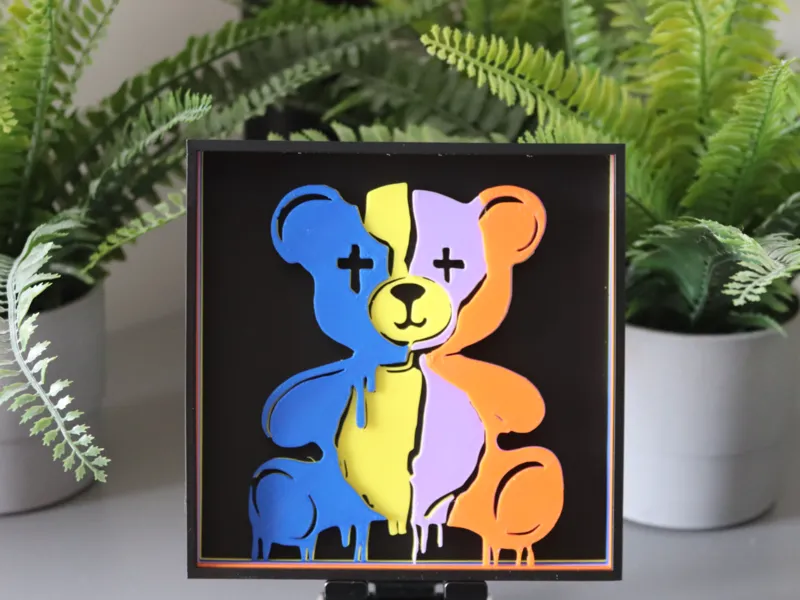Teddy Bear Shadow box